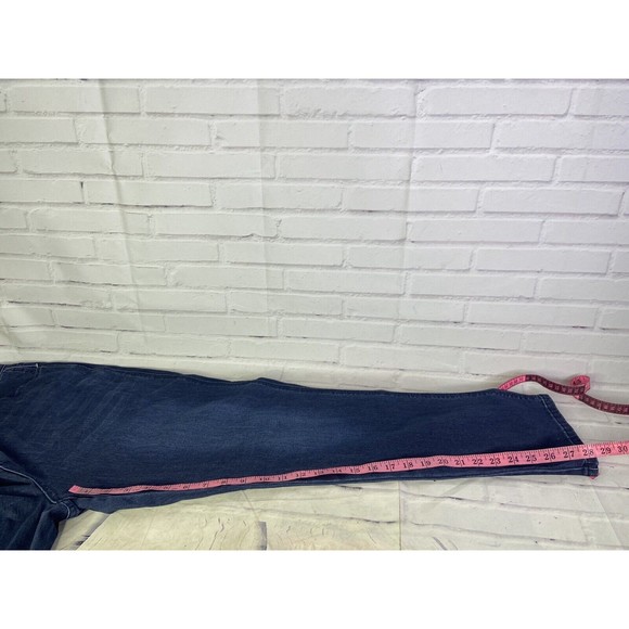 NEW 12 Thompson High Waisted Denim Jeans Dark Wash Stretch Womens Plus Size 22W - Picture 8 of 9